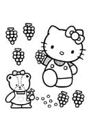Hello Kitty kleurplaat 1